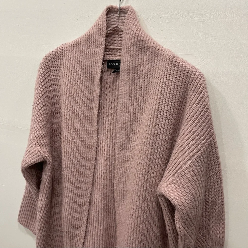 Lane Bryant Chunky Cable Knit Open Front Size 18/20 Light Pink